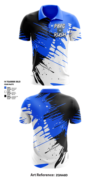 Short Sleeve Performance Polo, PBFC Rush, Spirit Store, Teamtime, Team time, sublimation, custom sports apparel, team uniforms, spirit wear, spiritwear, sports uniforms, custom shirts, team store, custom team store, fundraiser sports, apparel fundraiser