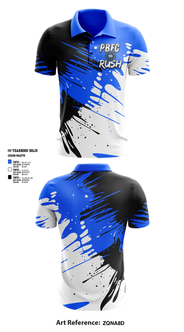 Short Sleeve Performance Polo, PBFC Rush, Spirit Store, Teamtime, Team time, sublimation, custom sports apparel, team uniforms, spirit wear, spiritwear, sports uniforms, custom shirts, team store, custom team store, fundraiser sports, apparel fundraiser