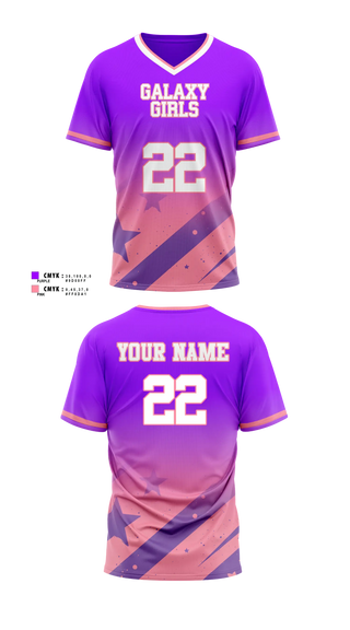 Womens Soccer Jersey, Galaxy Girls, Women's Soccer, Teamtime, Team time, sublimation, custom sports apparel, team uniforms, spirit wear, spiritwear, sports uniforms, custom shirts, team store, custom team store, fundraiser sports, apparel fundraiser