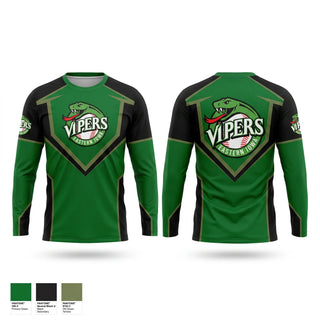 Long Sleeve Performance Shirt, Eastern Iowa Vipers, Baseball, Teamtime, Team time, sublimation, custom sports apparel, team uniforms, spirit wear, spiritwear, sports uniforms, custom shirts, team store, custom team store, fundraiser sports, apparel fundraiser