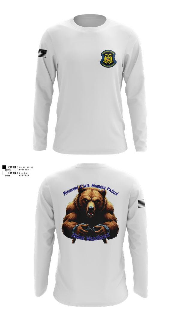 Long Sleeve Performance Shirt, Troop A Crime Wreckers, , Teamtime, Team time, sublimation, custom sports apparel, team uniforms, spirit wear, spiritwear, sports uniforms, custom shirts, team store, custom team store, fundraiser sports, apparel fundraiser