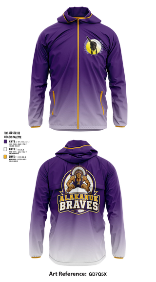 Windbreaker, Alakanuk Braves, Wrestling, Teamtime, Team time, sublimation, custom sports apparel, team uniforms, spirit wear, spiritwear, sports uniforms, custom shirts, team store, custom team store, fundraiser sports, apparel fundraiser