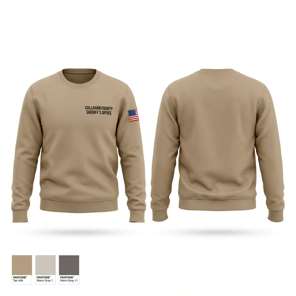 Crew Neck Sweatshirt, Callahan County Sheriff's Office, Police, Teamtime, Team time, sublimation, custom sports apparel, team uniforms, spirit wear, spiritwear, sports uniforms, custom shirts, team store, custom team store, fundraiser sports, apparel fundraiser