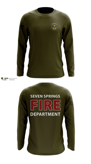 Long Sleeve Performance Shirt, Seven Springs, Fire Department, Teamtime, Team time, sublimation, custom sports apparel, team uniforms, spirit wear, spiritwear, sports uniforms, custom shirts, team store, custom team store, fundraiser sports, apparel fundraiser