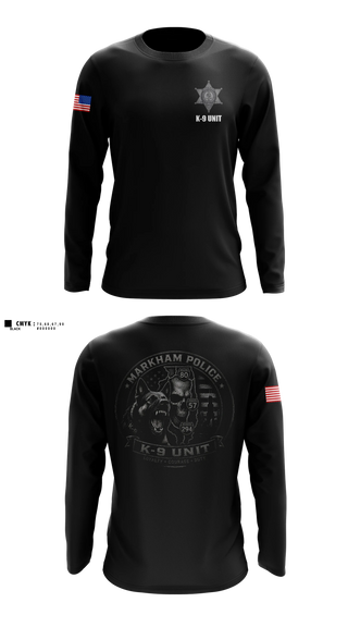 Long Sleeve Performance Shirt, Markham Police K-9 Unit, Police, Teamtime, Team time, sublimation, custom sports apparel, team uniforms, spirit wear, spiritwear, sports uniforms, custom shirts, team store, custom team store, fundraiser sports, apparel fundraiser