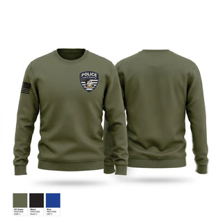 Crew Neck Sweatshirt, Haughton Police Department, Police, Teamtime, Team time, sublimation, custom sports apparel, team uniforms, spirit wear, spiritwear, sports uniforms, custom shirts, team store, custom team store, fundraiser sports, apparel fundraiser