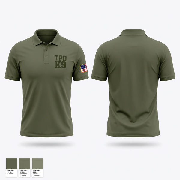 Short Sleeve Performance Polo, TPD K9, Police, Teamtime, Team time, sublimation, custom sports apparel, team uniforms, spirit wear, spiritwear, sports uniforms, custom shirts, team store, custom team store, fundraiser sports, apparel fundraiser