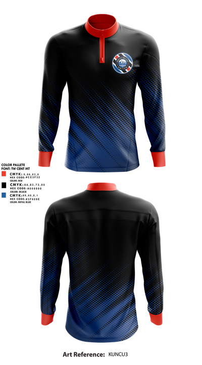 South Valley United 668271 Quarter Zip Jacket - 3