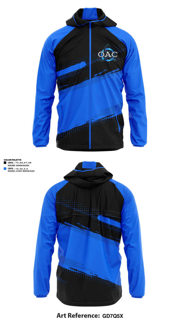 Windbreaker, OA Cheerleading, Cheer, Teamtime, Team time, sublimation, custom sports apparel, team uniforms, spirit wear, spiritwear, sports uniforms, custom shirts, team store, custom team store, fundraiser sports, apparel fundraiser