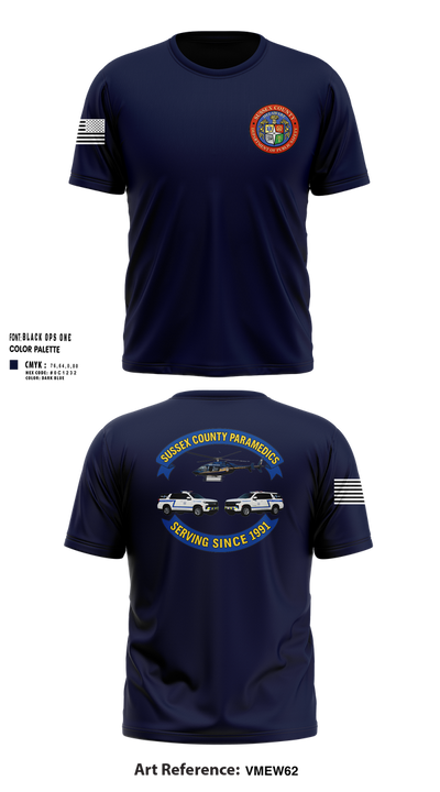 Sussex County Paramedics 80974460 Short Sleeve Performance Shirt - 204