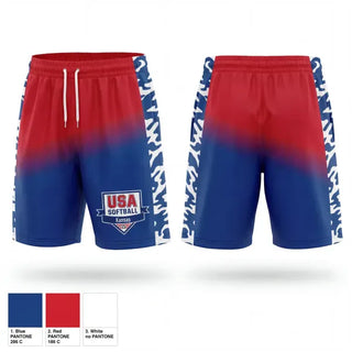 Athletic Shorts With Pockets, USA Softball of Kansas, Softball, Teamtime, Team time, sublimation, custom sports apparel, team uniforms, spirit wear, spiritwear, sports uniforms, custom shirts, team store, custom team store, fundraiser sports, apparel fundraiser