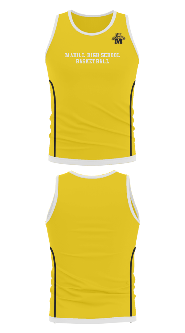 Tank Top, Madill High School Basketball, Women's Basketball, Teamtime, Team time, sublimation, custom sports apparel, team uniforms, spirit wear, spiritwear, sports uniforms, custom shirts, team store, custom team store, fundraiser sports, apparel fundraiser