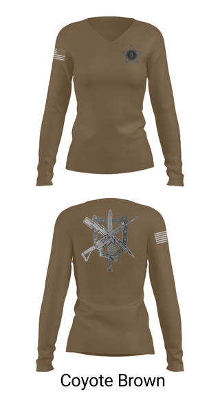 Women's Long Sleeve Vneck Shirt, , Police, Teamtime, Team time, sublimation, custom sports apparel, team uniforms, spirit wear, spiritwear, sports uniforms, custom shirts, team store, custom team store, fundraiser sports, apparel fundraiser