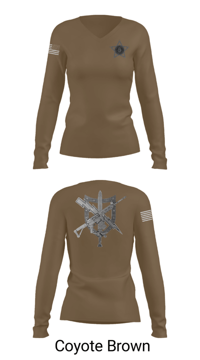 Baldwin County Sheriff's Office - GA 37068795 Women's Long Sleeve V-neck Shirt - 15