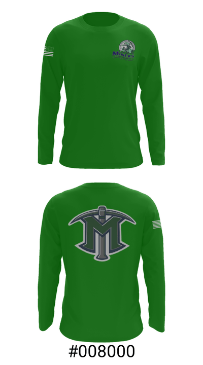 El Diamante High School Basketball 57210658 Long Sleeve Performance Shirt - 18