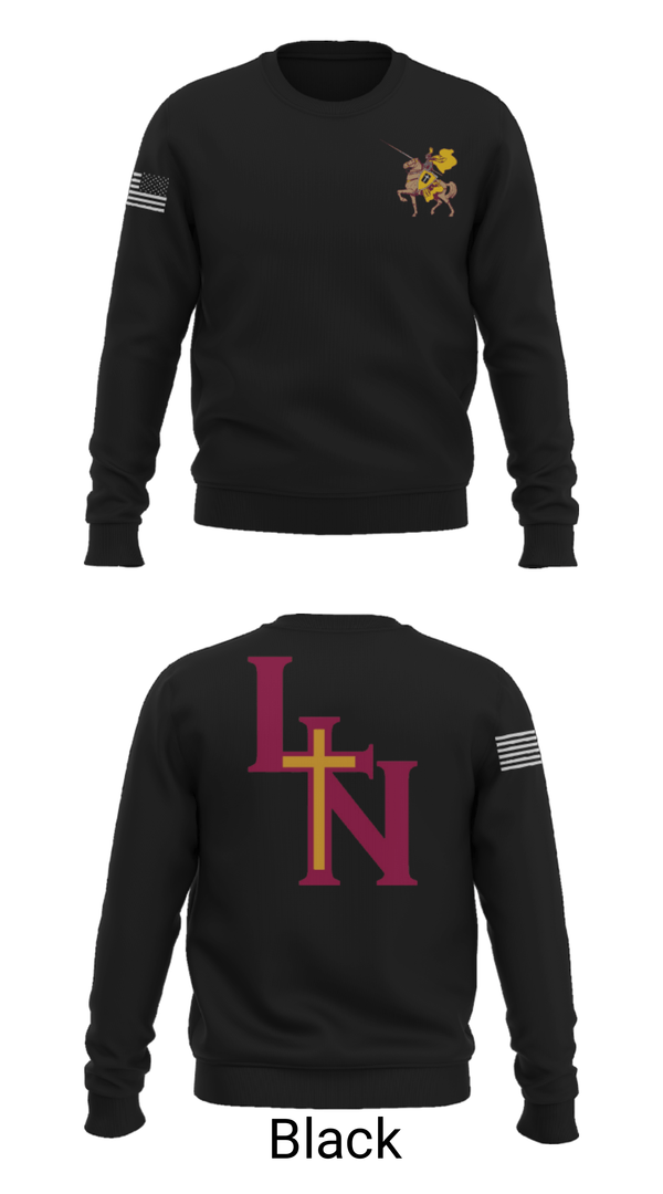 Crew Neck Sweatshirt, Lutheran North High School Basketball, Women's Basketball, Teamtime, Team time, sublimation, custom sports apparel, team uniforms, spirit wear, spiritwear, sports uniforms, custom shirts, team store, custom team store, fundraiser sports, apparel fundraiser