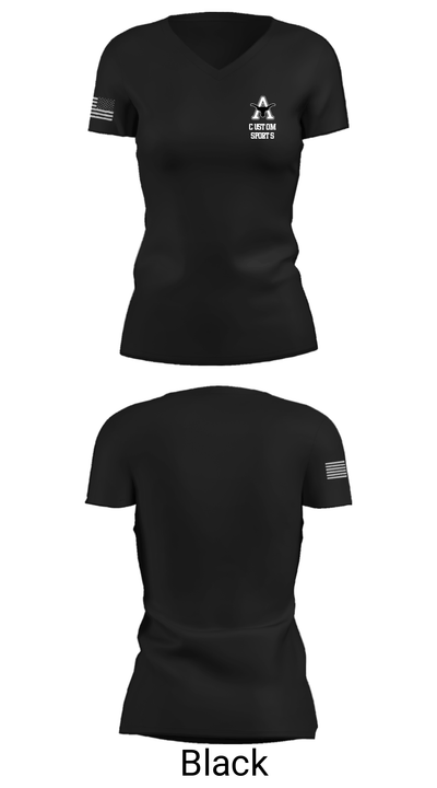 Agate 1613283 Women's Short Sleeve V-neck Shirt - 14