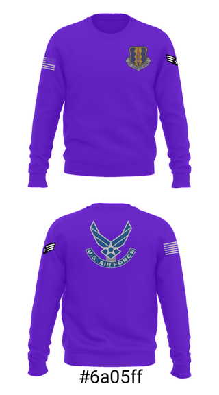 Crew Neck Sweatshirt, 33rd Tactical Fighter Wing, Air Force, Teamtime, Team time, sublimation, custom sports apparel, team uniforms, spirit wear, spiritwear, sports uniforms, custom shirts, team store, custom team store, fundraiser sports, apparel fundraiser