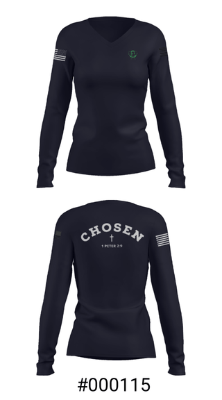Women's Long Sleeve Vneck Shirt, Elephant, , Teamtime, Team time, sublimation, custom sports apparel, team uniforms, spirit wear, spiritwear, sports uniforms, custom shirts, team store, custom team store, fundraiser sports, apparel fundraiser