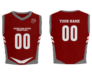 Mens Basketball Jersey, Merino High School Basketball, Men's Basketball, Teamtime, Team time, sublimation, custom sports apparel, team uniforms, spirit wear, spiritwear, sports uniforms, custom shirts, team store, custom team store, fundraiser sports, apparel fundraiser