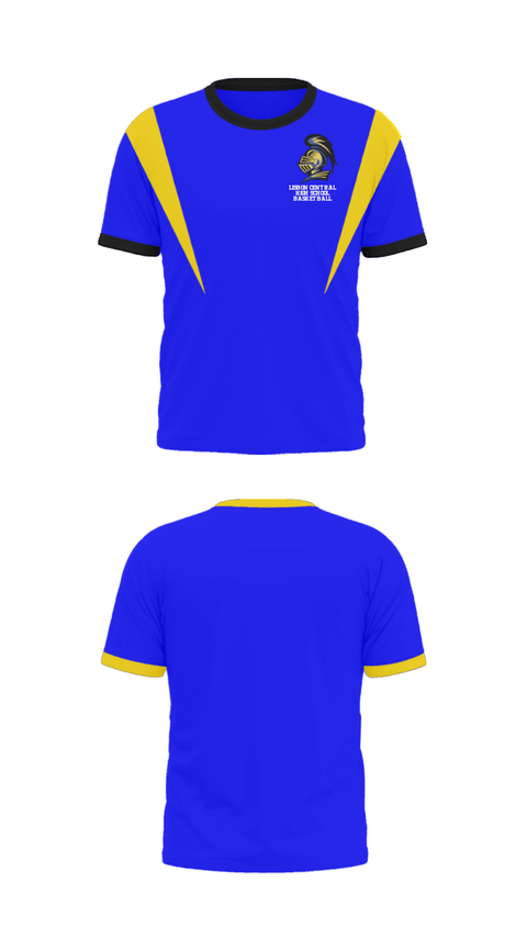 Short Sleeve Performance Shirt, Lisbon Central High School Basketball, Men's Basketball, Teamtime, Team time, sublimation, custom sports apparel, team uniforms, spirit wear, spiritwear, sports uniforms, custom shirts, team store, custom team store, fundraiser sports, apparel fundraiser