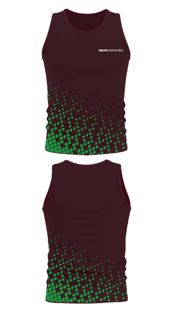 Tank Top, Diamond Properties, Men's Basketball, Teamtime, Team time, sublimation, custom sports apparel, team uniforms, spirit wear, spiritwear, sports uniforms, custom shirts, team store, custom team store, fundraiser sports, apparel fundraiser