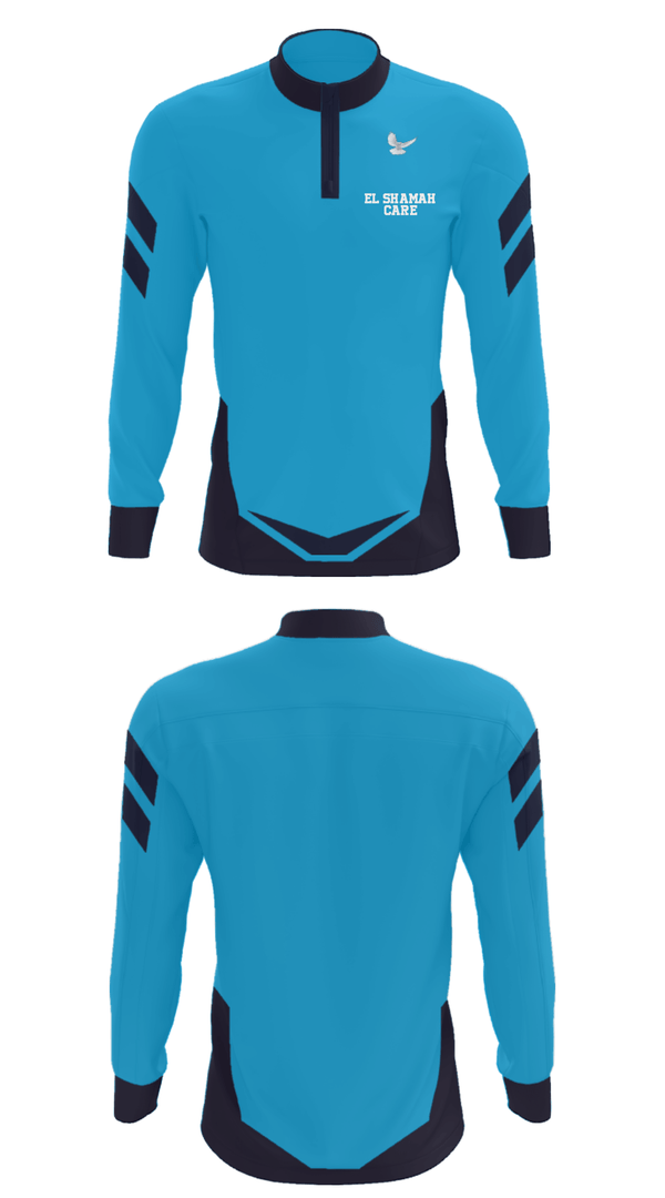 Quarter Zip Jacket, EL SHAMAH CAREEL SHAMAH CARE, , Teamtime, Team time, sublimation, custom sports apparel, team uniforms, spirit wear, spiritwear, sports uniforms, custom shirts, team store, custom team store, fundraiser sports, apparel fundraiser
