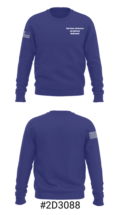 Horizon Science Academy Belmont 38865608 Crew Neck Sweatshirt - 16