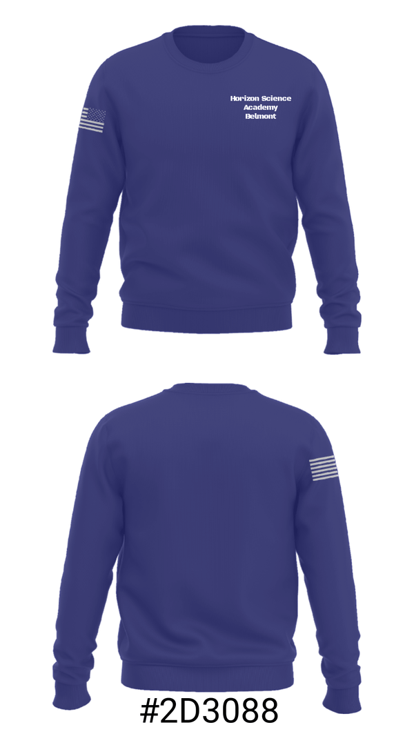 Crew Neck Sweatshirt, Horizon Science Academy Belmont, , Teamtime, Team time, sublimation, custom sports apparel, team uniforms, spirit wear, spiritwear, sports uniforms, custom shirts, team store, custom team store, fundraiser sports, apparel fundraiser