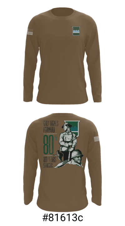 80th Training Command 12483809 Long Sleeve Performance Shirt - 3