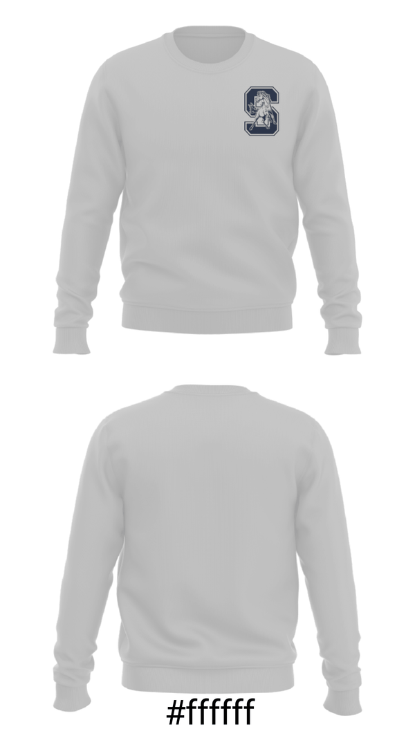 Crew Neck Sweatshirt, Silver High School, Spirit Store, Teamtime, Team time, sublimation, custom sports apparel, team uniforms, spirit wear, spiritwear, sports uniforms, custom shirts, team store, custom team store, fundraiser sports, apparel fundraiser