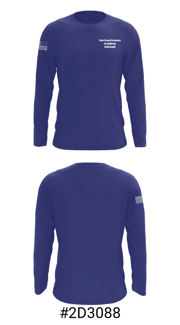 Long Sleeve Performance Shirt, Horizon Science Academy Belmont, , Teamtime, Team time, sublimation, custom sports apparel, team uniforms, spirit wear, spiritwear, sports uniforms, custom shirts, team store, custom team store, fundraiser sports, apparel fundraiser