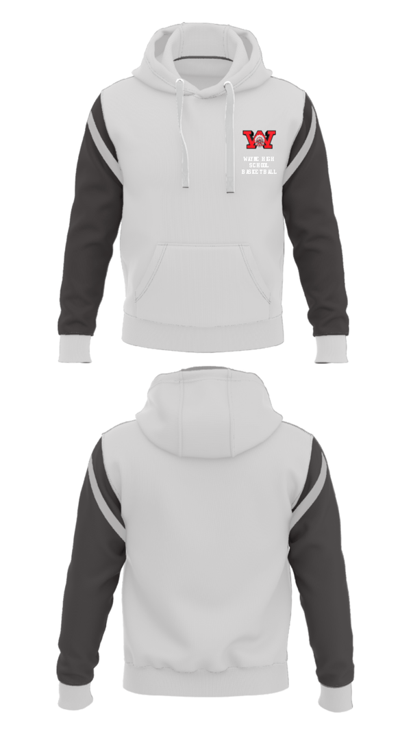 Hoodie, Wayne High School Basketball, Men's Basketball, Teamtime, Team time, sublimation, custom sports apparel, team uniforms, spirit wear, spiritwear, sports uniforms, custom shirts, team store, custom team store, fundraiser sports, apparel fundraiser