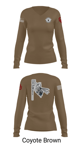 Women's Long Sleeve Vneck Shirt, , Marines, Teamtime, Team time, sublimation, custom sports apparel, team uniforms, spirit wear, spiritwear, sports uniforms, custom shirts, team store, custom team store, fundraiser sports, apparel fundraiser
