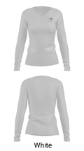 Mount Vernon High School Wrestling 5596500 Women's Long Sleeve V-neck Shirt - 6
