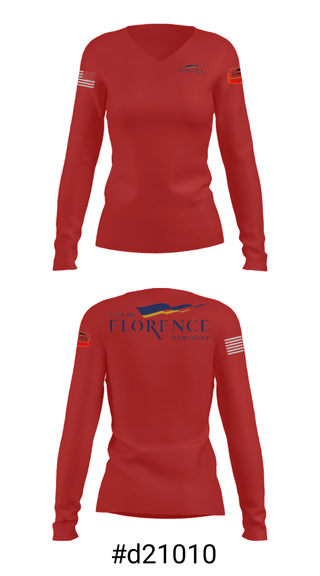 Women's Long Sleeve Vneck Shirt, , Fire Department, Teamtime, Team time, sublimation, custom sports apparel, team uniforms, spirit wear, spiritwear, sports uniforms, custom shirts, team store, custom team store, fundraiser sports, apparel fundraiser