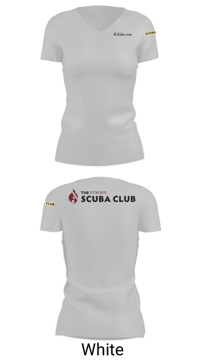 The Kyalami Scuba Club 13181212 Women's Short Sleeve V-neck Shirt - 7