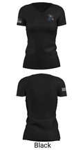 Powers Catholic High School Basketball 53830164 Women's Short Sleeve V-neck Shirt - 14