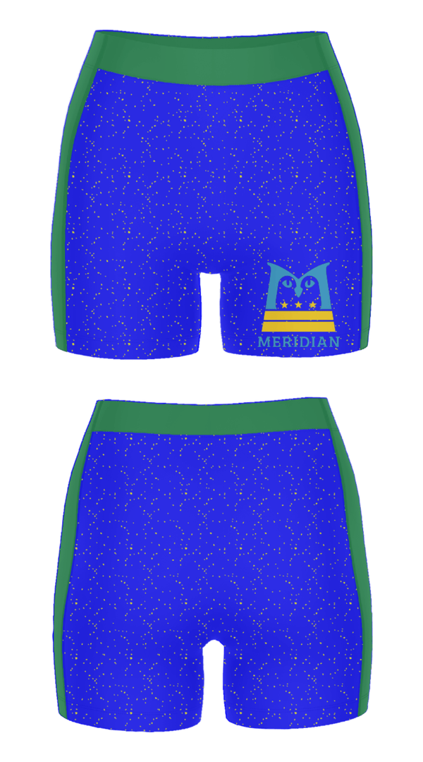 Women's Compression Shorts, Meridian Public Charter School, Spirit Store, Teamtime, Team time, sublimation, custom sports apparel, team uniforms, spirit wear, spiritwear, sports uniforms, custom shirts, team store, custom team store, fundraiser sports, apparel fundraiser