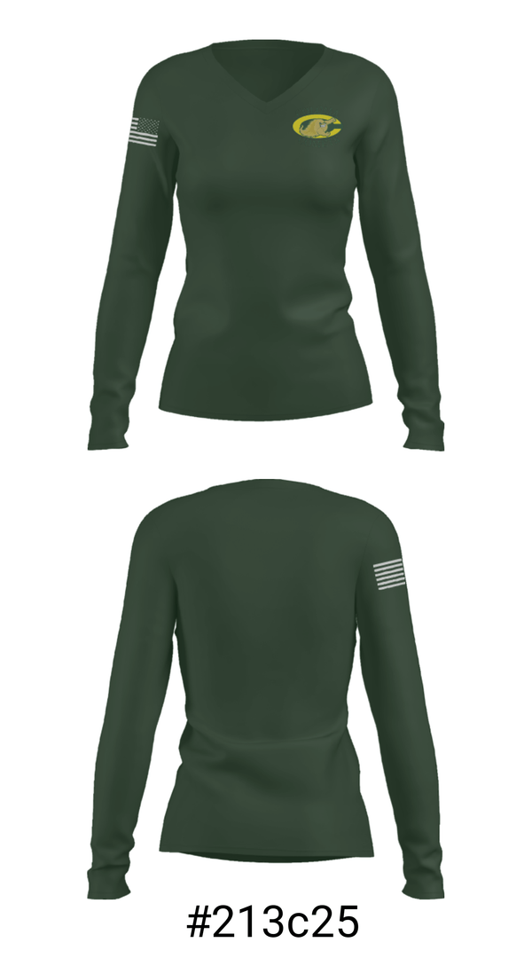 Women's Long Sleeve Vneck Shirt, Coloma High School Wrestling, Wrestling, Teamtime, Team time, sublimation, custom sports apparel, team uniforms, spirit wear, spiritwear, sports uniforms, custom shirts, team store, custom team store, fundraiser sports, apparel fundraiser