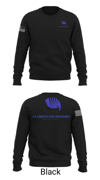 Crew Neck Sweatshirt, NA Crawford Home Improvement, , Teamtime, Team time, sublimation, custom sports apparel, team uniforms, spirit wear, spiritwear, sports uniforms, custom shirts, team store, custom team store, fundraiser sports, apparel fundraiser