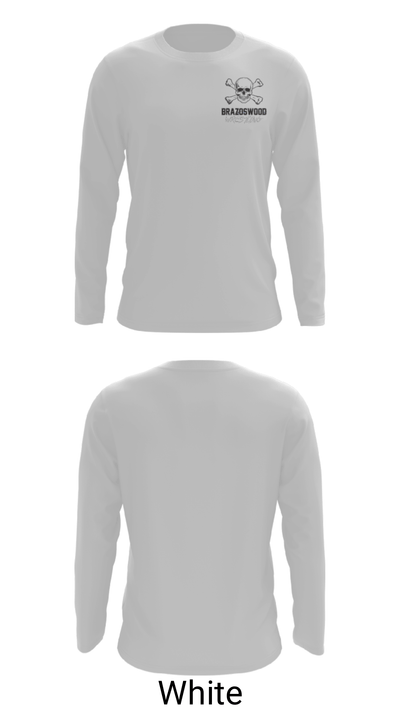 Brazoswood High School Wrestling 5803836 Long Sleeve Performance Shirt - 4