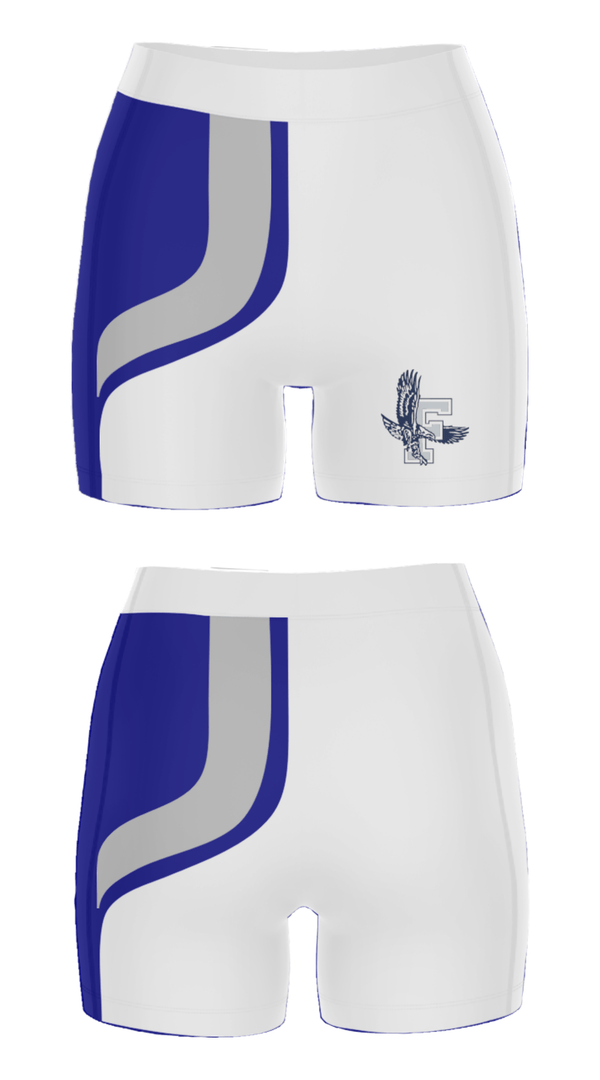 Women's Compression Shorts, Framingham High School Gymnastics, Spirit Store, Teamtime, Team time, sublimation, custom sports apparel, team uniforms, spirit wear, spiritwear, sports uniforms, custom shirts, team store, custom team store, fundraiser sports, apparel fundraiser