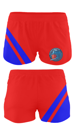 Track Shorts, GV Christian School, Spirit Store, Teamtime, Team time, sublimation, custom sports apparel, team uniforms, spirit wear, spiritwear, sports uniforms, custom shirts, team store, custom team store, fundraiser sports, apparel fundraiser