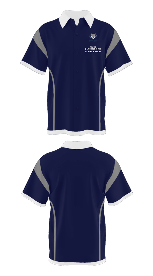 Short Sleeve Bowling Jersey, West Clermont High School Bowling, Bowling, Teamtime, Team time, sublimation, custom sports apparel, team uniforms, spirit wear, spiritwear, sports uniforms, custom shirts, team store, custom team store, fundraiser sports, apparel fundraiser