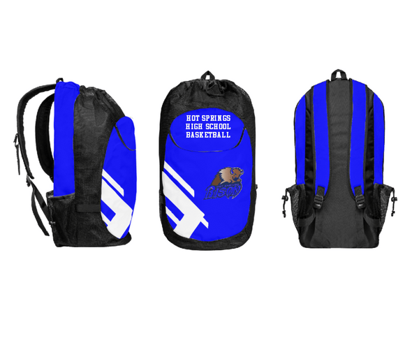 Gear Bag, Hot Springs High School Basketball, Men's Basketball, Teamtime, Team time, sublimation, custom sports apparel, team uniforms, spirit wear, spiritwear, sports uniforms, custom shirts, team store, custom team store, fundraiser sports, apparel fundraiser