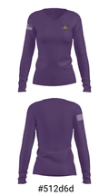 Pecos High School 1137692 Women's Long Sleeve V-neck Shirt - 20