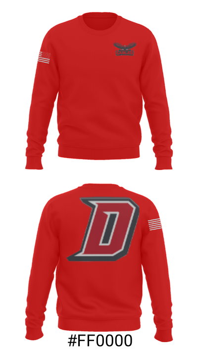 Dover Area High School Wrestling 59527124 Crew Neck Sweatshirt - 16