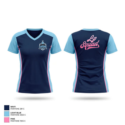 La Plata Lady Warriors Women's Short Sleeve V-neck Shirt - 1
