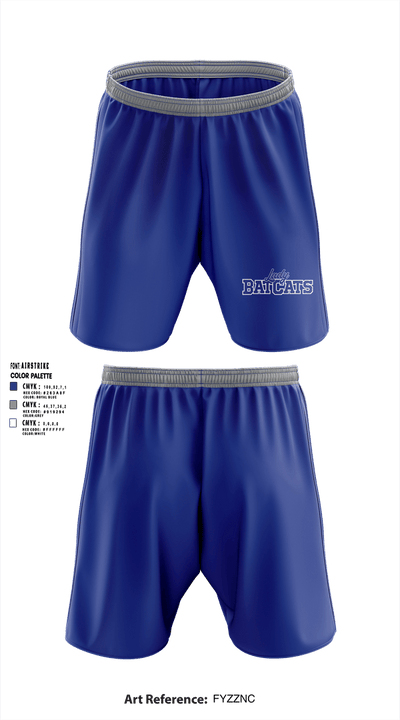 Lady BatCats 2560030 Athletic Shorts With Pockets - 1